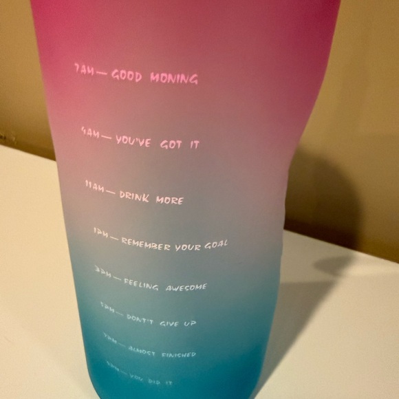 Pink and Blue Gradient Water Bottle - Picture 2 of 4